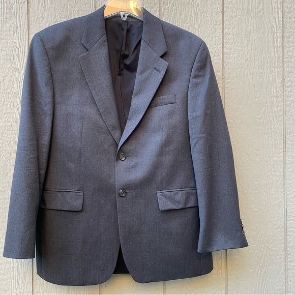 Lauren Ralph Lauren Blazer Men's M 100% Wool Suit Jacket‎ Gray 2 button - Picture 1 of 14